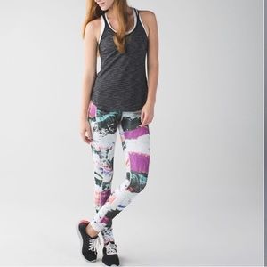 Lululemon Speed Tight III Full-On Luxtreme Pigment Wave Multi Black Regal Plum